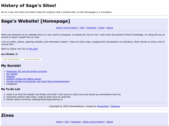 history screenshot