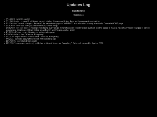 updateslog screenshot