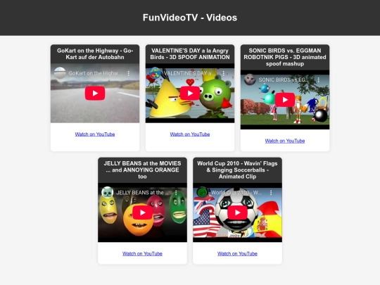 videos screenshot