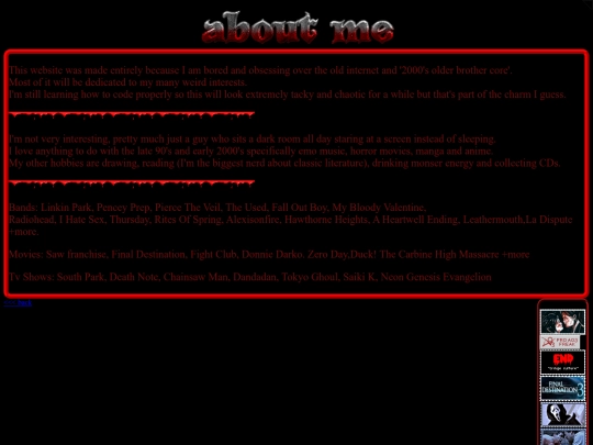 aboutpage screenshot
