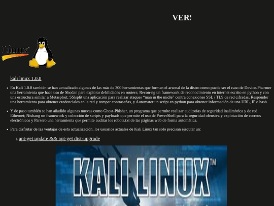 linuxver screenshot