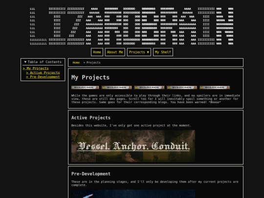 projects screenshot