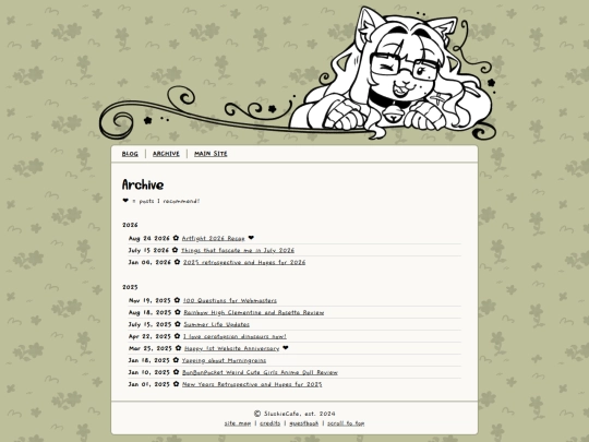 blog/archive screenshot