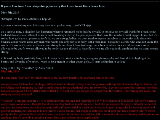 journal screenshot