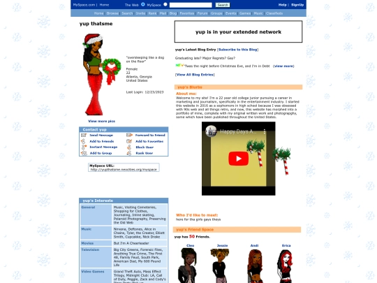 myspace screenshot