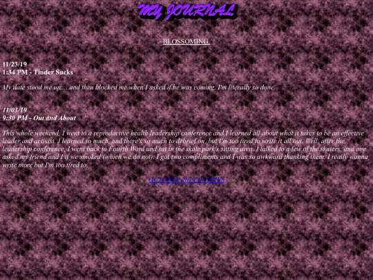 novemberthoughts screenshot