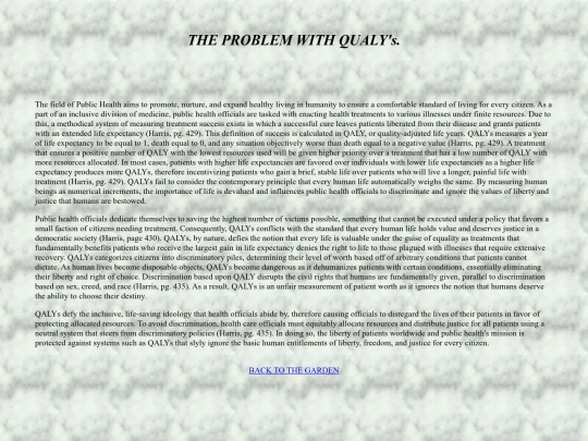 qaly screenshot