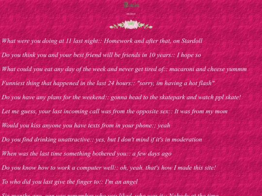 quizzes screenshot