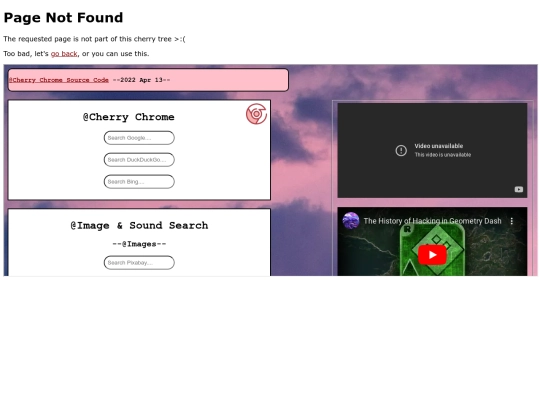 not_found screenshot