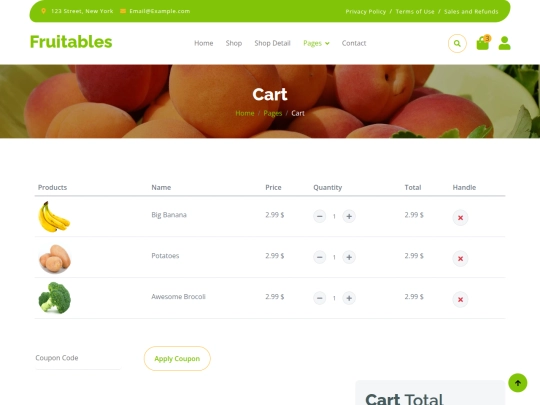 cart screenshot