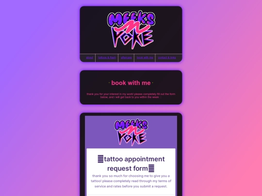 booking screenshot