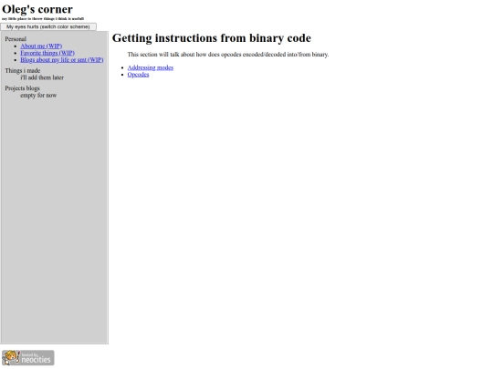 projects/6502interpreter/getting-instructions screenshot