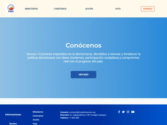 conocenos screenshot