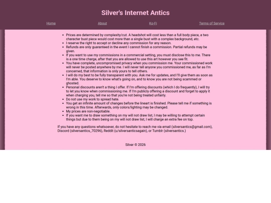 Terms of service screenshot