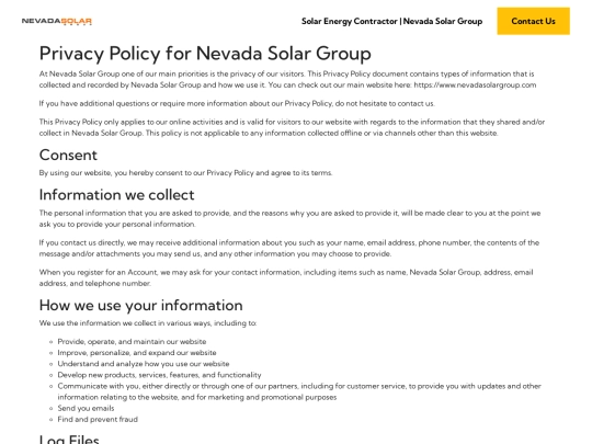 privacy-policy screenshot