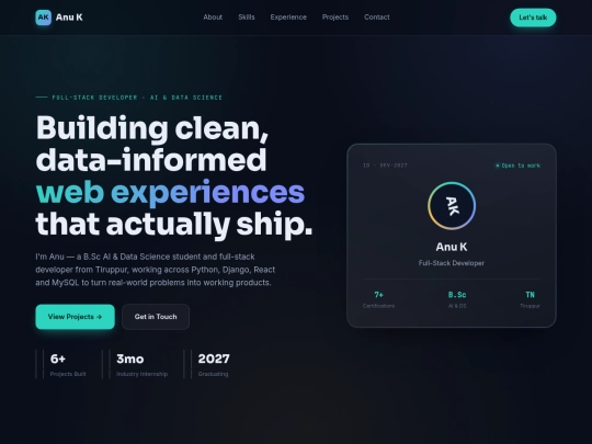 portfolio/anu-k-portfolio screenshot
