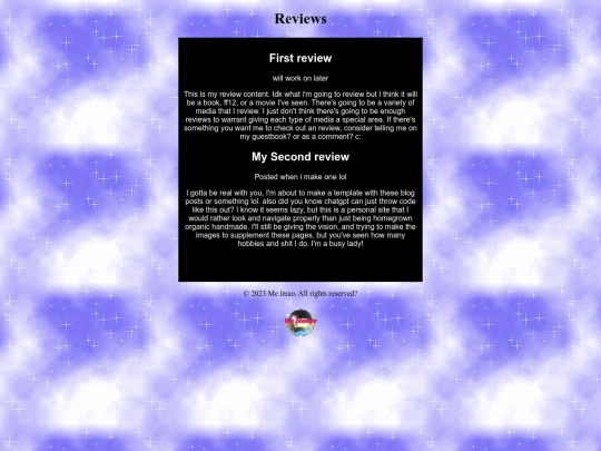 blogs/reviews screenshot
