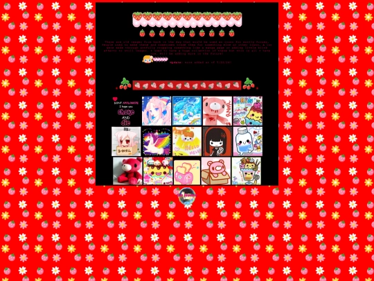 front page clicks/Icons screenshot