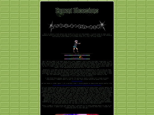 front page clicks/currentobsessions screenshot