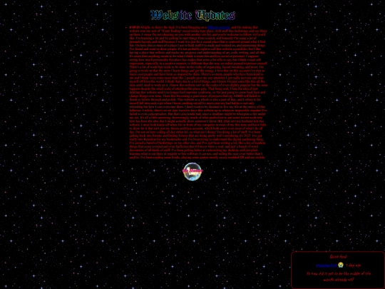 front page clicks/status screenshot