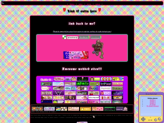 links screenshot
