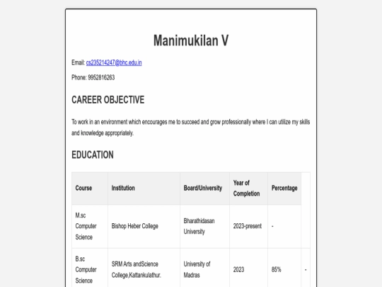 index screenshot