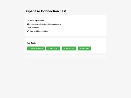 supabase-diagnostic screenshot