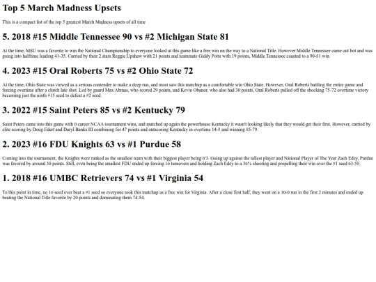 index screenshot