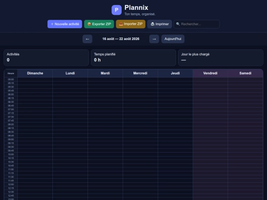 Plannix screenshot