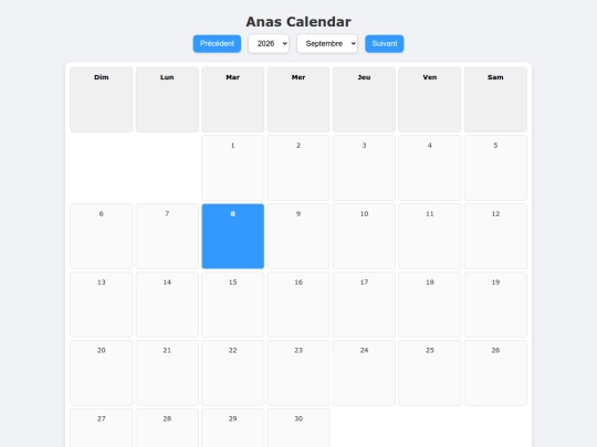 calendar/1.0 screenshot