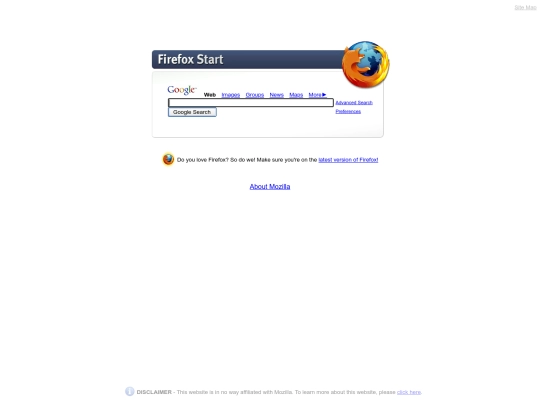 ExtremeOldSchoolFirefoxStartPage screenshot