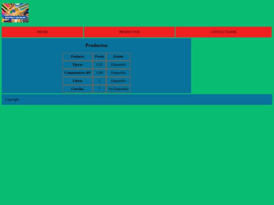 html/productos screenshot