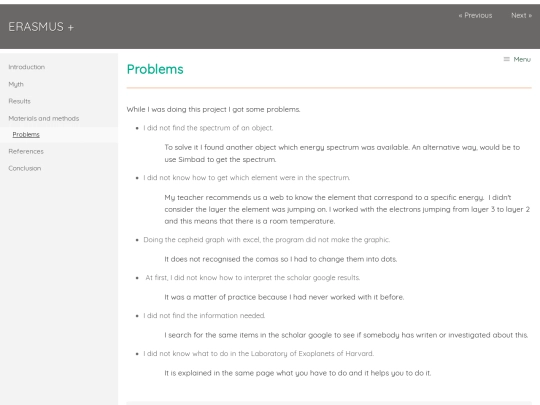 problems screenshot
