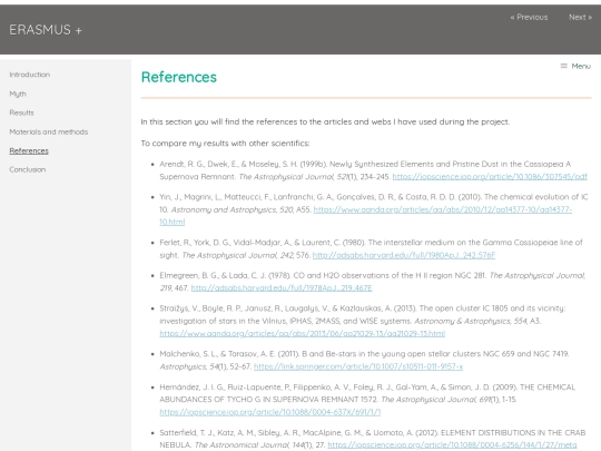 references screenshot