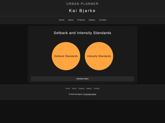 Guidebooks/standards-menu screenshot