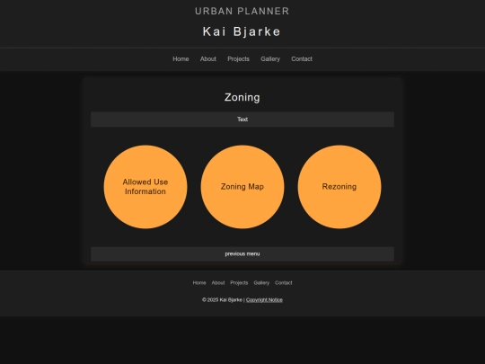 Guidebooks/zoning-menu screenshot