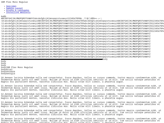 Web embedded/ibmplexmono-regular-demo screenshot