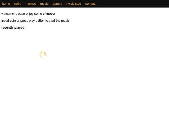 menu screenshot