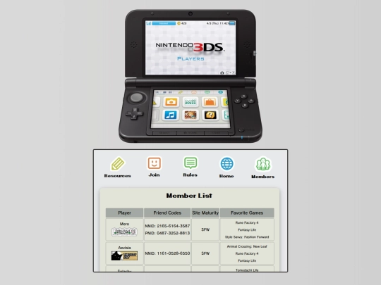 members screenshot