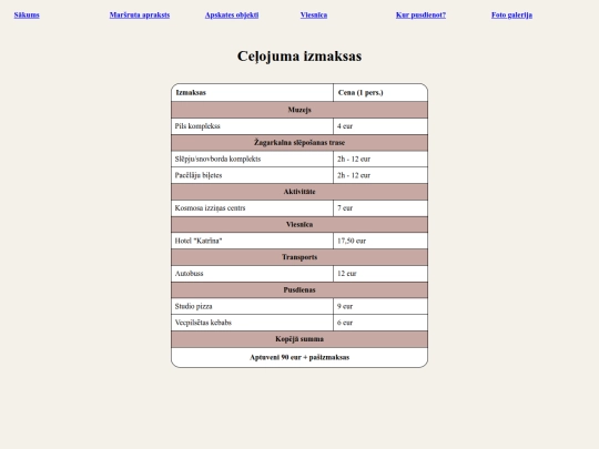 ekskursija/celojumaizmaksas screenshot