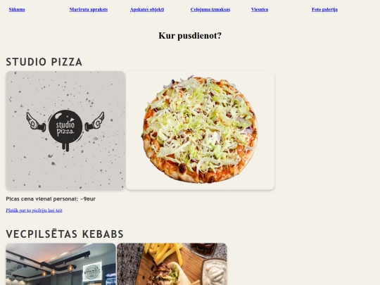 ekskursija/pusdienas screenshot
