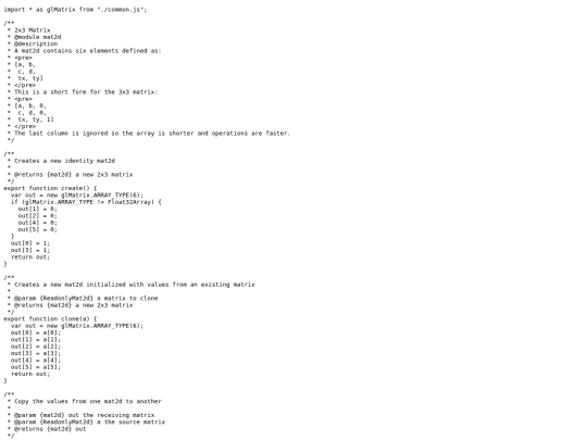 vec2.js screenshot