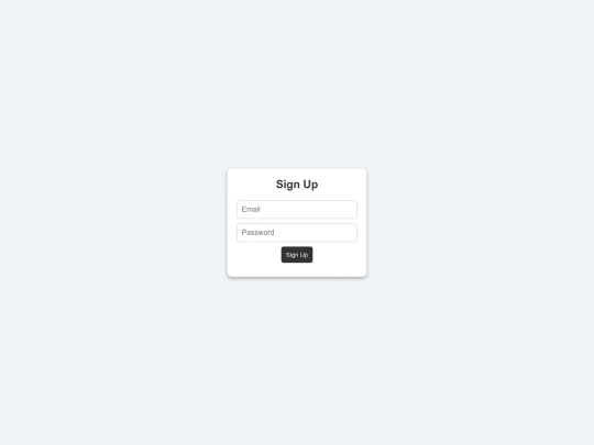 signup screenshot