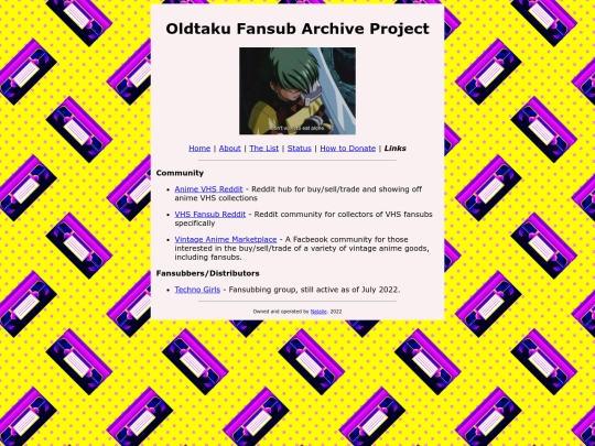 links screenshot