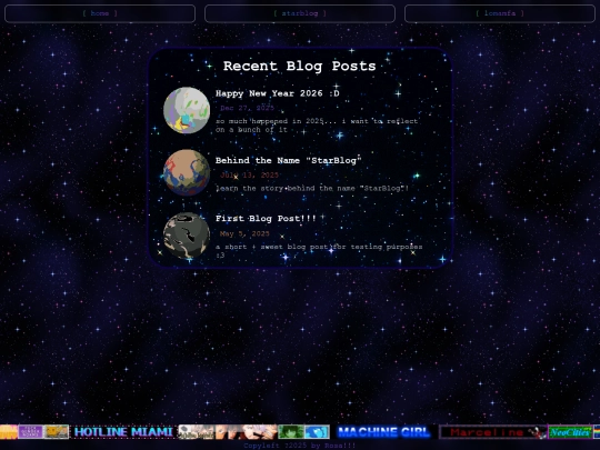 starblog/entries screenshot