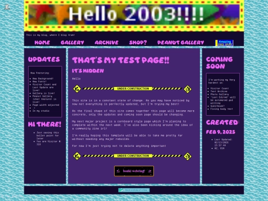 TEST STUFF/testpage screenshot