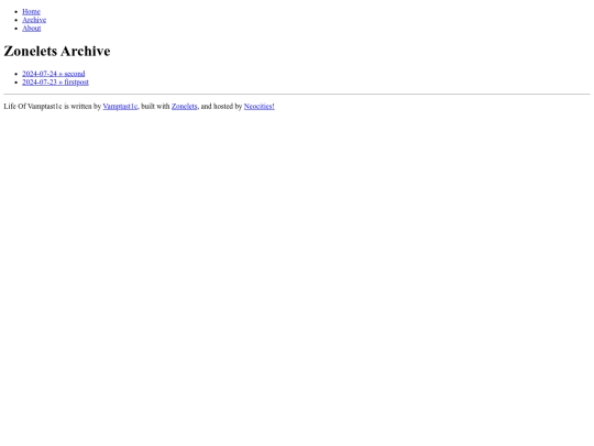 archive screenshot