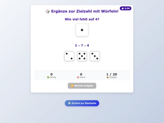 zahlenwuerfel screenshot
