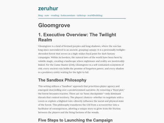 worldbuilding/gloomgrove screenshot