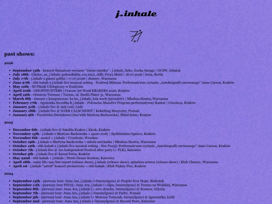 pastshows screenshot